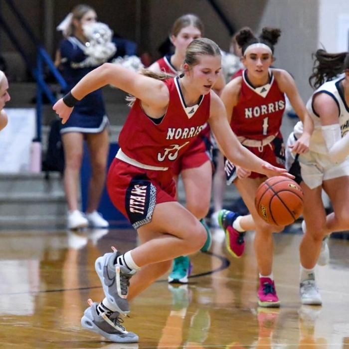 girls playing basketball