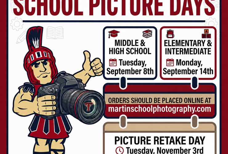School picture announcement. All details in article text.