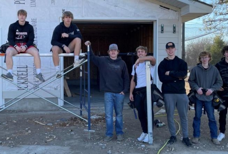 Students at Job Site