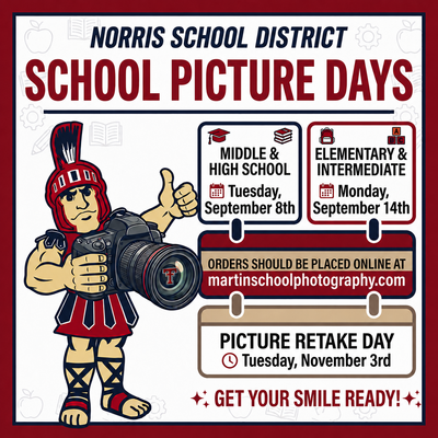 School picture announcement. All details in article text.