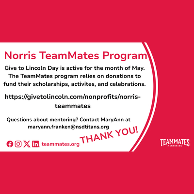 Norris TeamMates - Give to Lincoln Day
