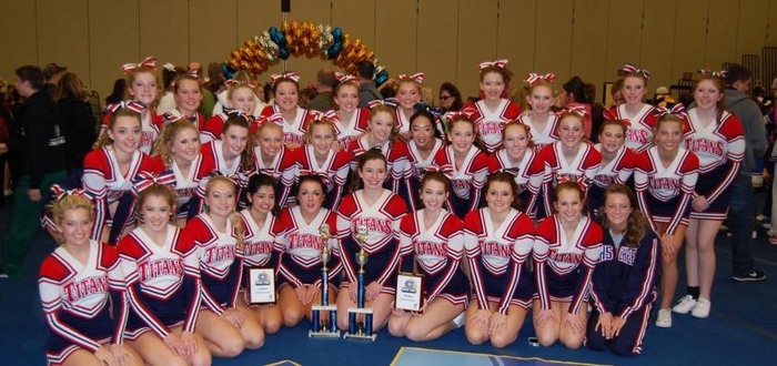 Varsity, JV sweep cheer competition 
