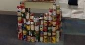 Middle School students have fun collecting food for Food Bank