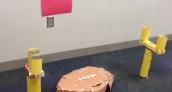 Middle School students have fun collecting food for Food Bank