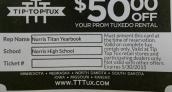 Save $50 on a Tux Rental and Support the Titan Yearbook